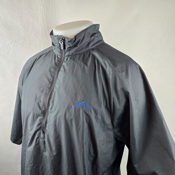 Zero Restriction Jacket Mens Medium Black 1/2 Zip Windbreaker Tour Series Golf 1 - Picture 5 of 11